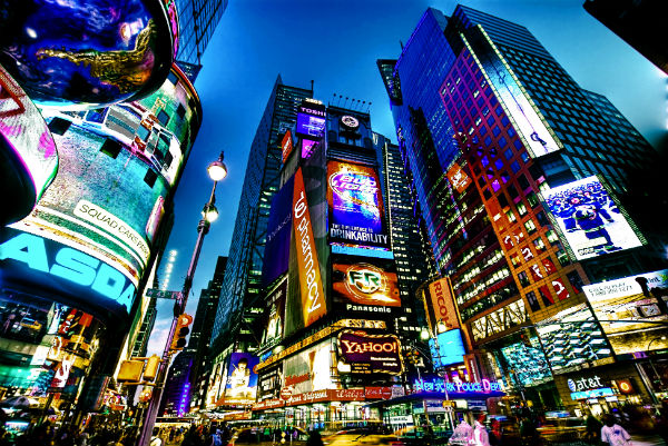 Times Square new York City night life